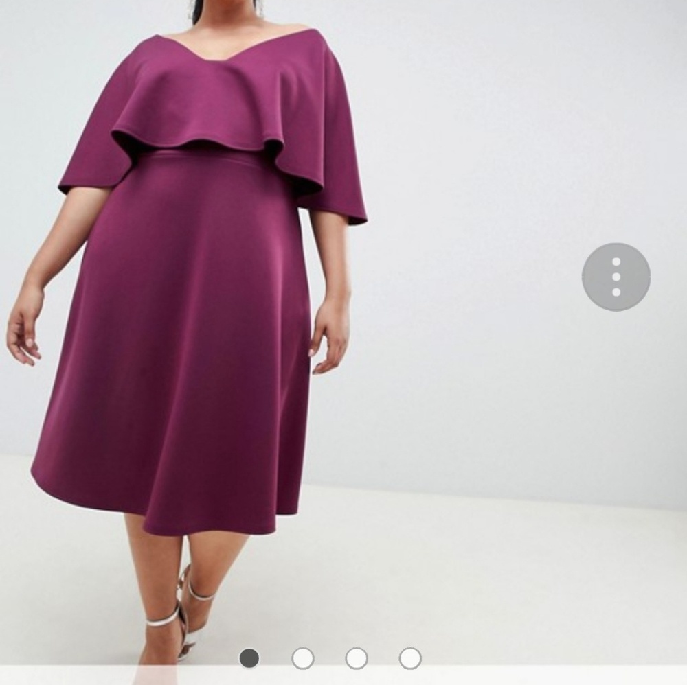 ASOS CURVE Cape midi dress